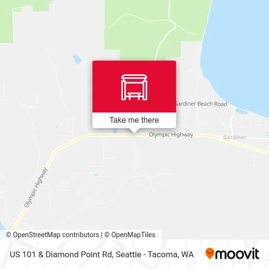 US 101 & Diamond Point Rd map