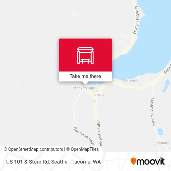 US 101 & Store Rd map