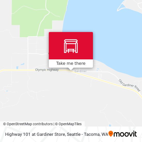 Highway 101 at Gardiner Store map