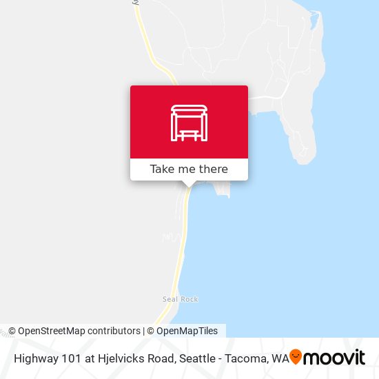 Highway 101 at Hjelvicks Road map