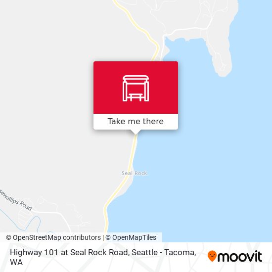 Highway 101 at Seal Rock Road map
