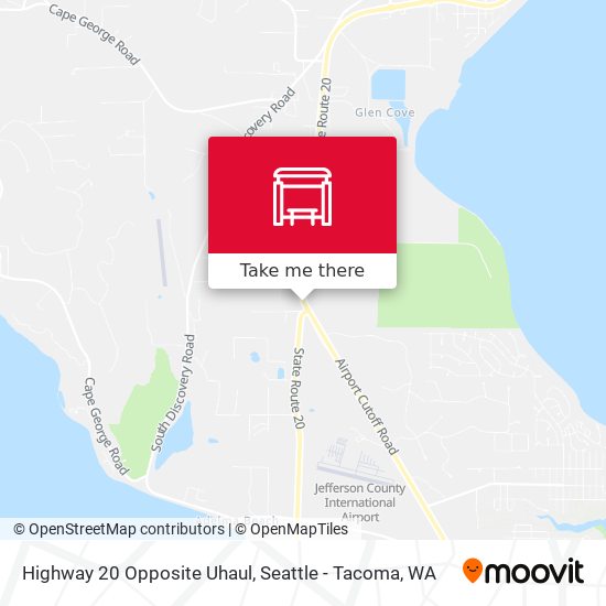 Highway 20 Opposite Uhaul map