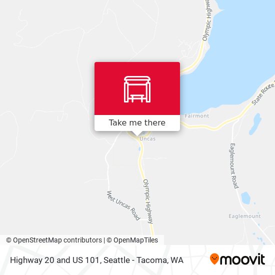 Mapa de Highway 20 and US 101