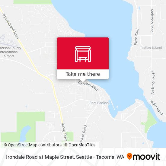 Irondale Road at Maple Street map