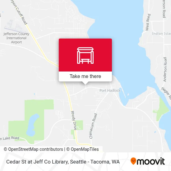 Cedar St at Jeff Co Library map