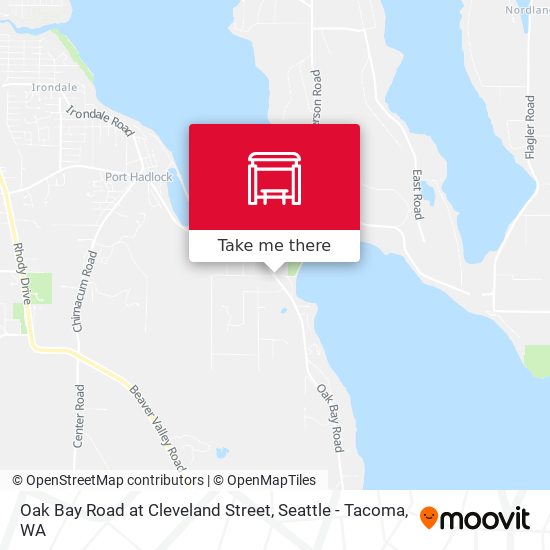 Mapa de Oak Bay Road at Cleveland Street