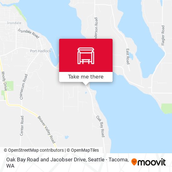 Oak Bay Road and Jacobser Drive map