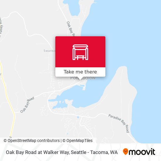 Mapa de Oak Bay Road at Walker Way