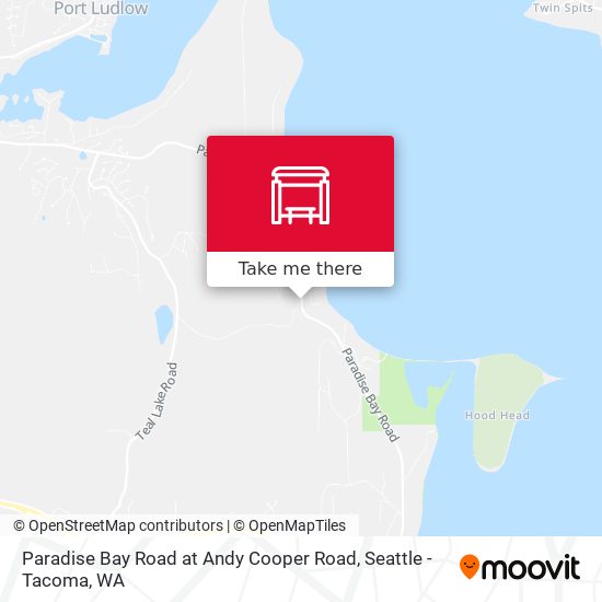 Paradise Bay Road at Andy Cooper Road map