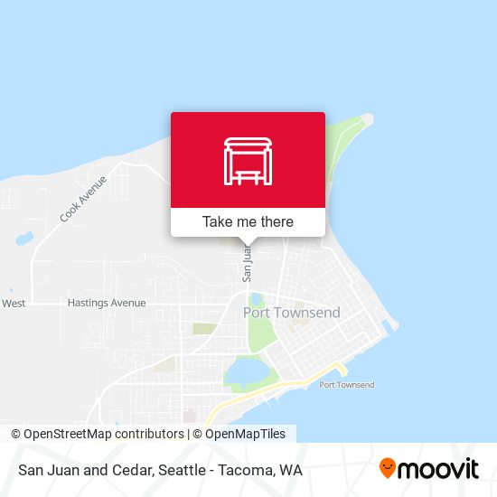 San Juan and Cedar map