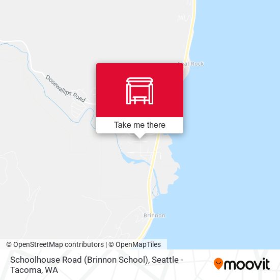 Mapa de Schoolhouse Road (Brinnon School)
