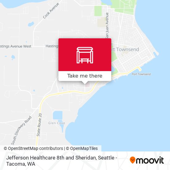 Mapa de Jefferson Healthcare 8th and Sheridan