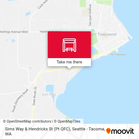 Sims Way & Hendricks St (Pt QFC) map