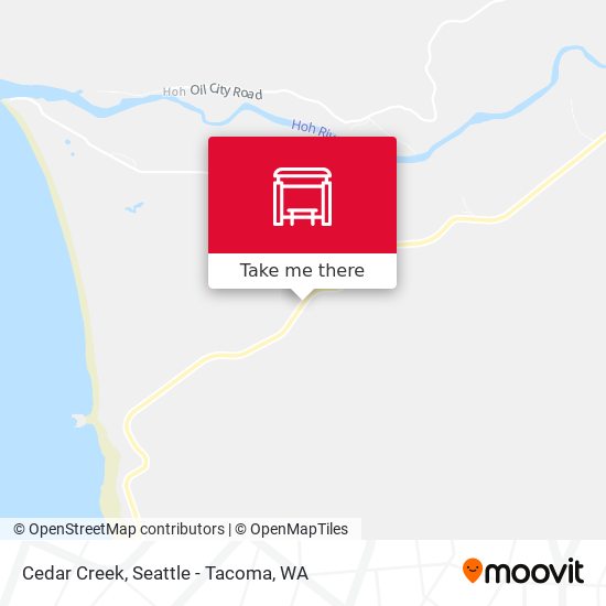 Cedar Creek map