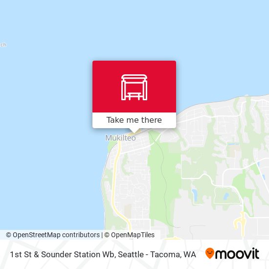 1st St & Sounder Station Wb map