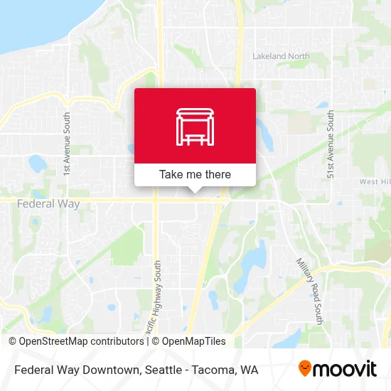 Federal Way Downtown map