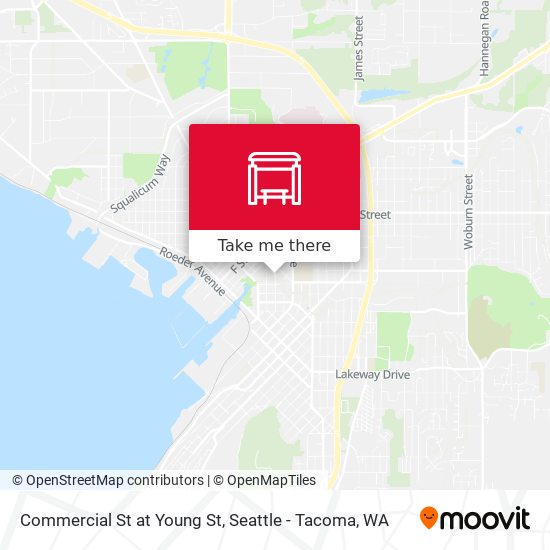 Commercial St at Young St map
