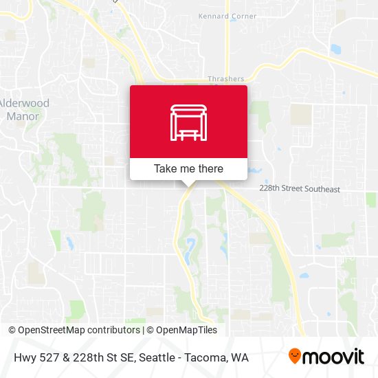 Hwy 527 & 228th St SE map