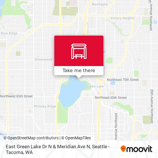 Mapa de East Green Lake Dr N & Meridian Ave N