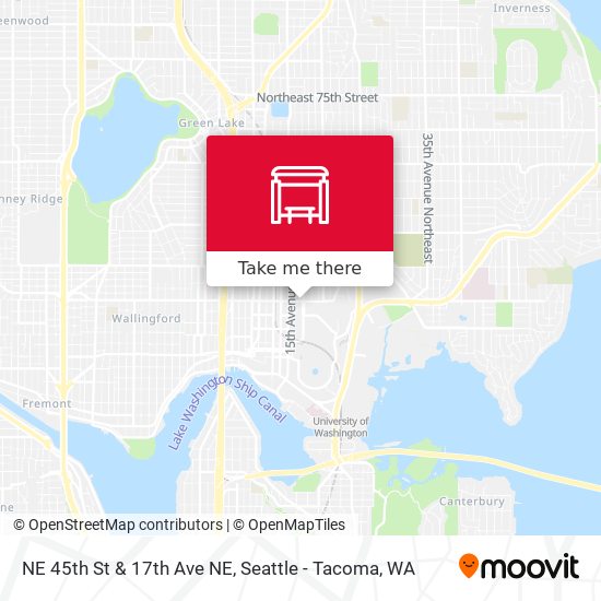 Mapa de NE 45th St & 17th Ave NE