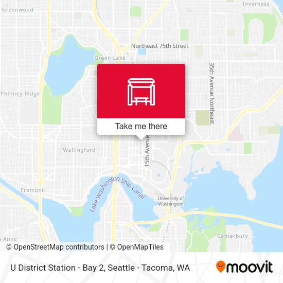 U District Station - Bay 2 map