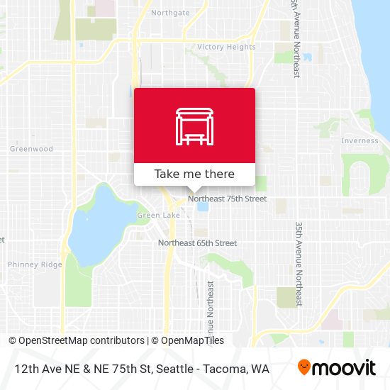 12th Ave NE & NE 75th St map