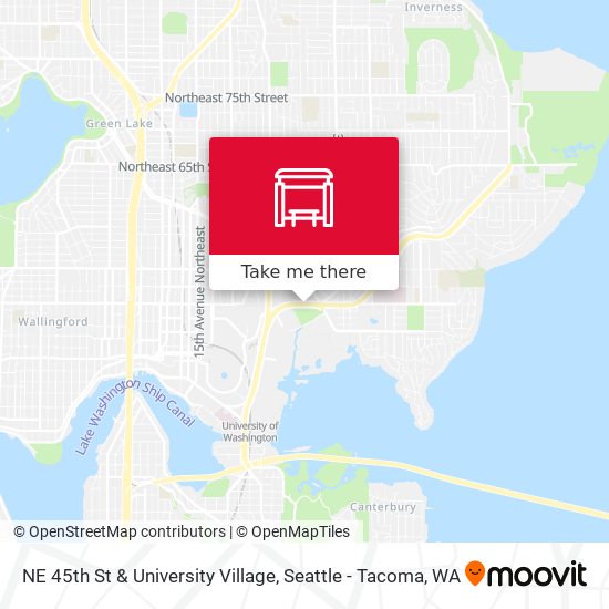 NE 45th St & University Village map