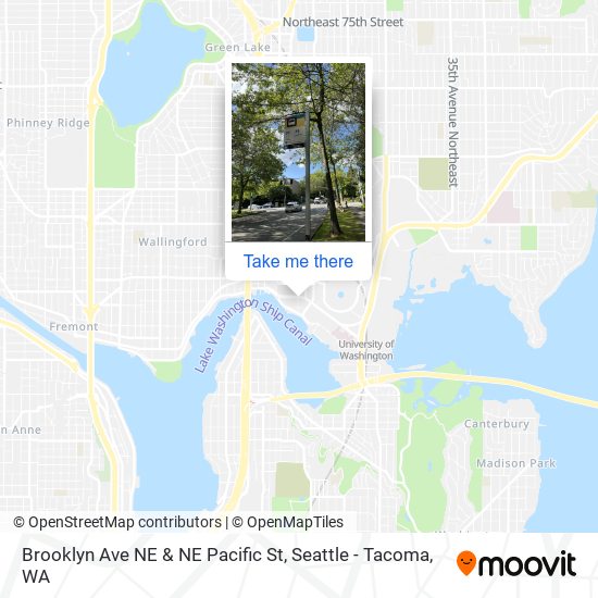 Brooklyn Ave NE & NE Pacific St map