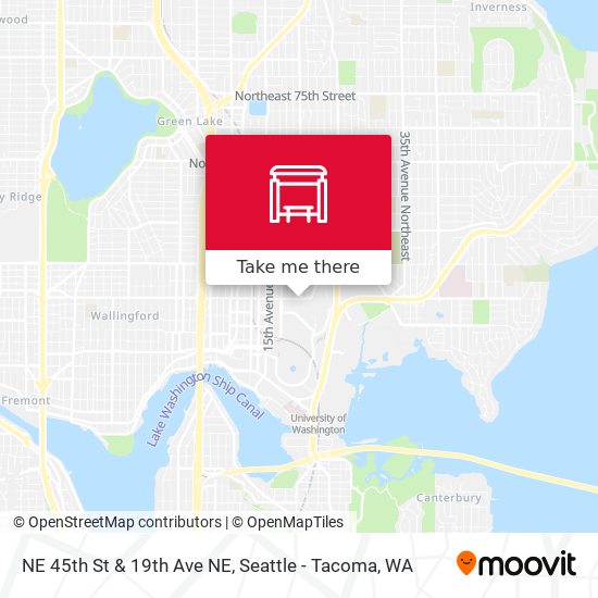 Mapa de NE 45th St & 19th Ave NE