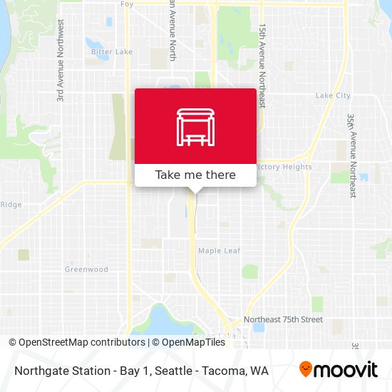 Mapa de Northgate Station - Bay 1