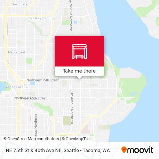NE 75th St & 40th Ave NE map