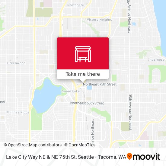 Lake City Way NE & NE 75th St map