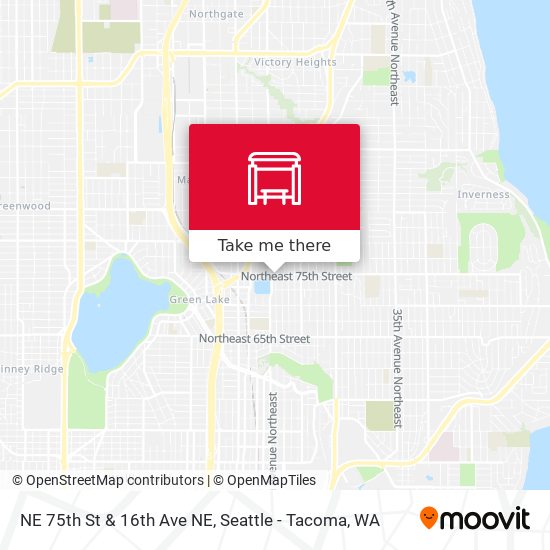 Mapa de NE 75th St & 16th Ave NE