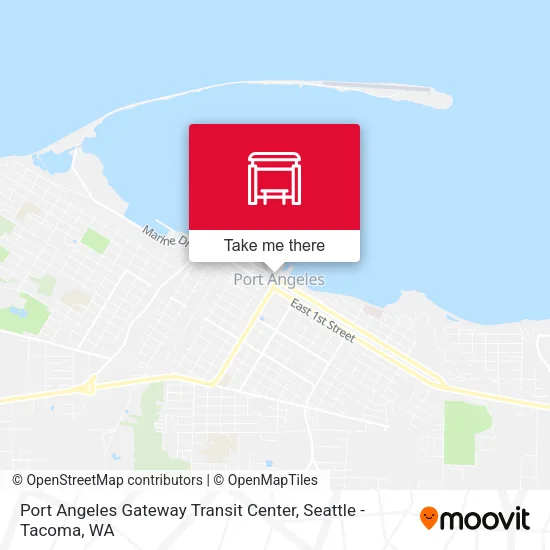 Mapa de Port Angeles Gateway Transit Center