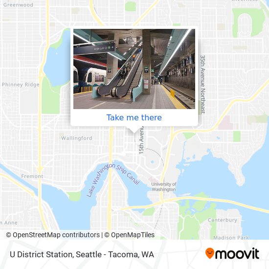 U District Station map