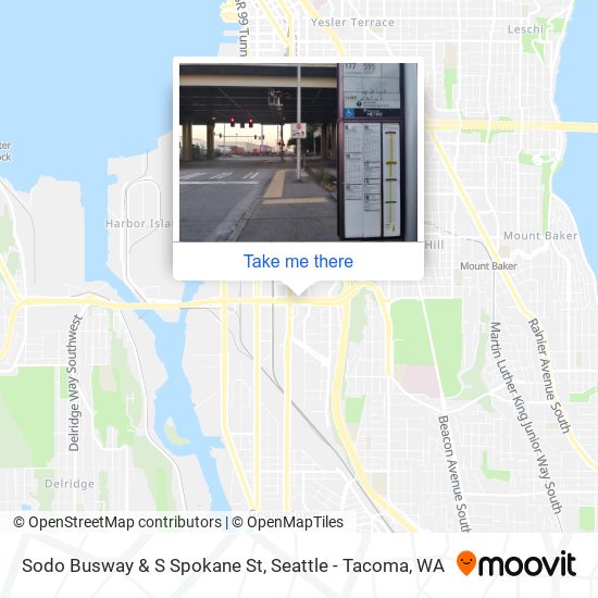 Sodo Busway & S Spokane St map