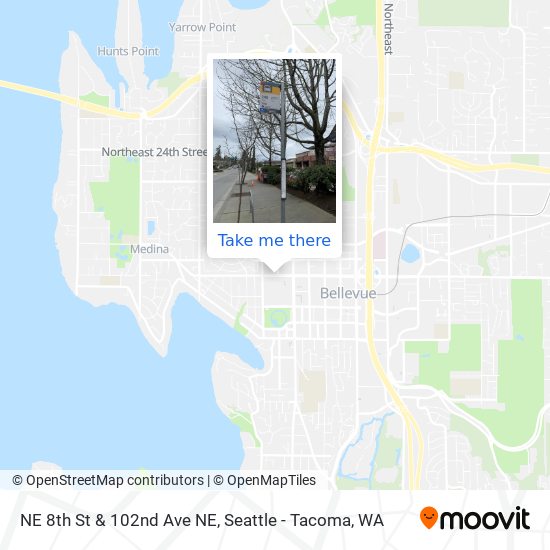 Mapa de NE 8th St & 102nd Ave NE