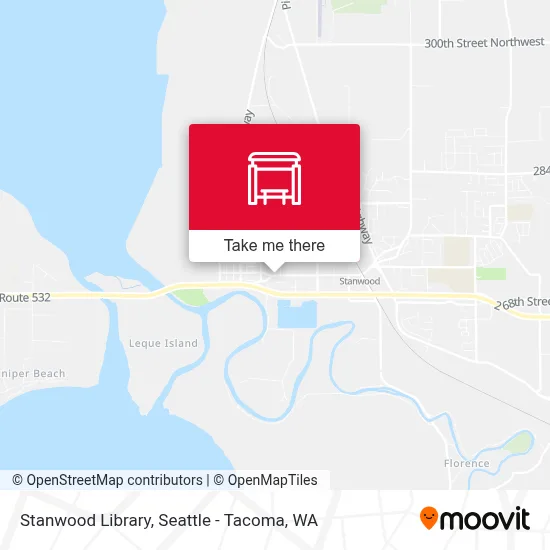 Stanwood Library map