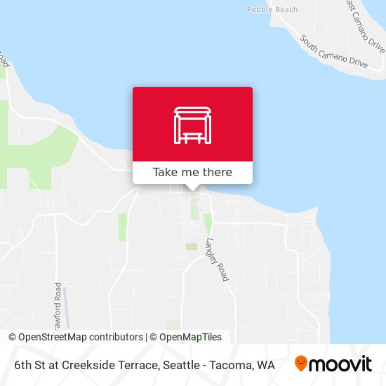 6th St at Creekside Terrace map