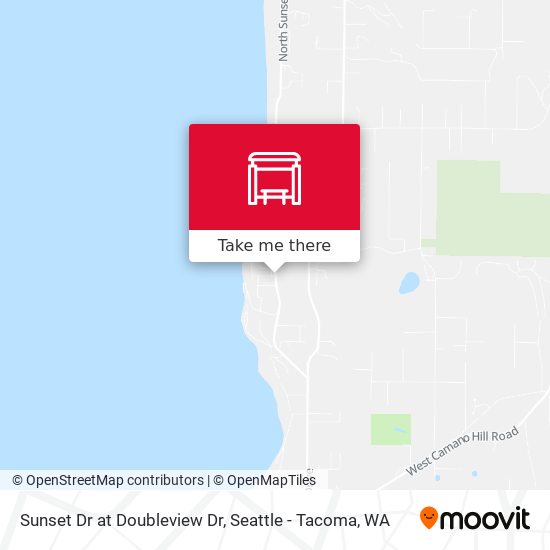 Sunset Dr at Doubleview Dr map