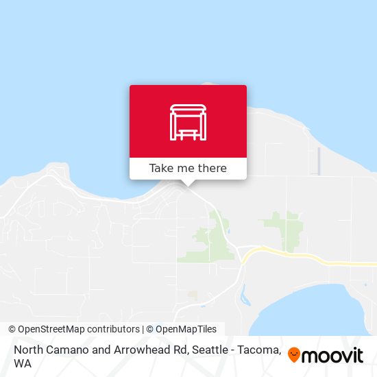 North Camano and Arrowhead Rd map