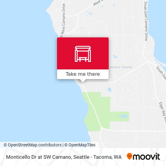 Monticello Dr at SW Camano map