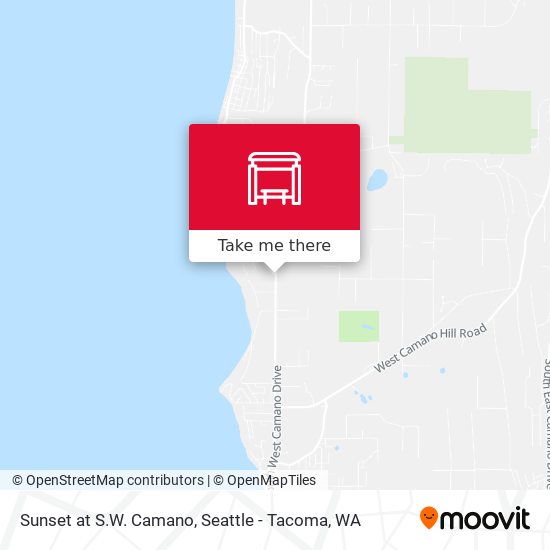 Sunset at S.W. Camano map