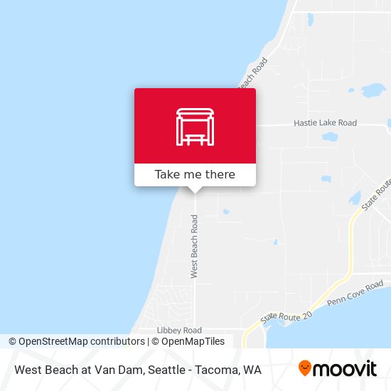 West Beach at Van Dam map