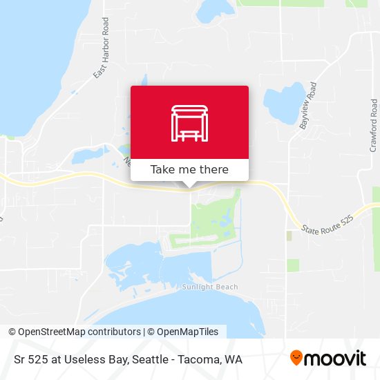 Sr 525 at Useless Bay map