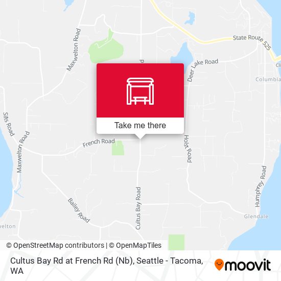 Cultus Bay Rd at French Rd (Nb) map