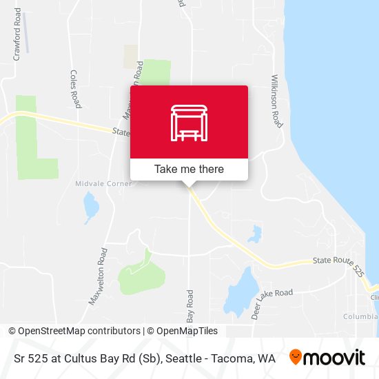Sr 525 at Cultus Bay Rd (Sb) map