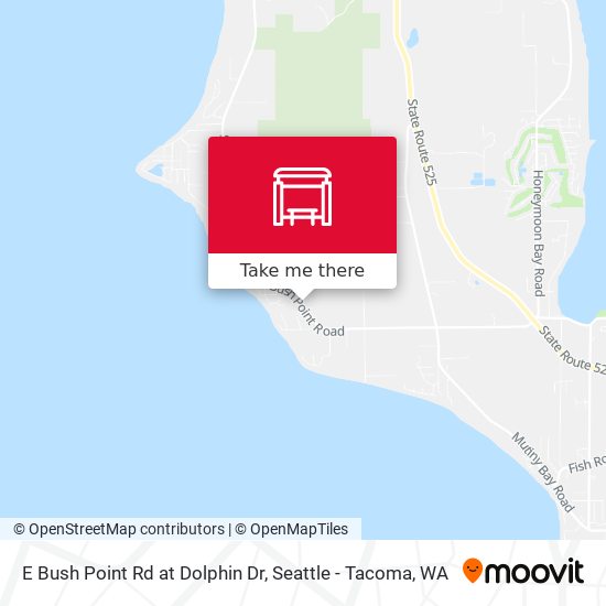 E Bush Point Rd at Dolphin Dr map