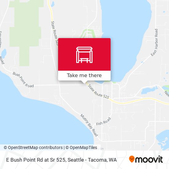 E Bush Point Rd at Sr 525 map