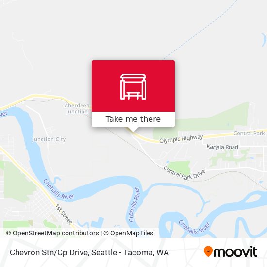 Chevron Stn/Cp Drive map